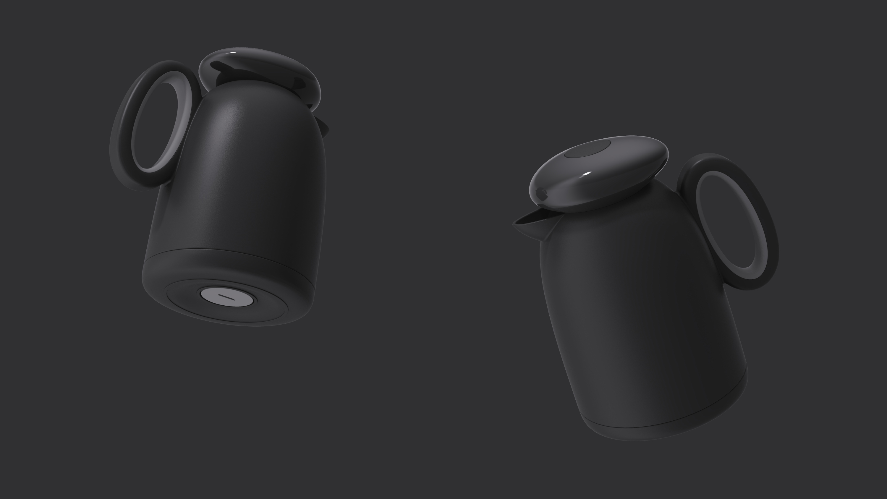 Cup and pot design，Thermal insulation kettle，Kettle design，original，