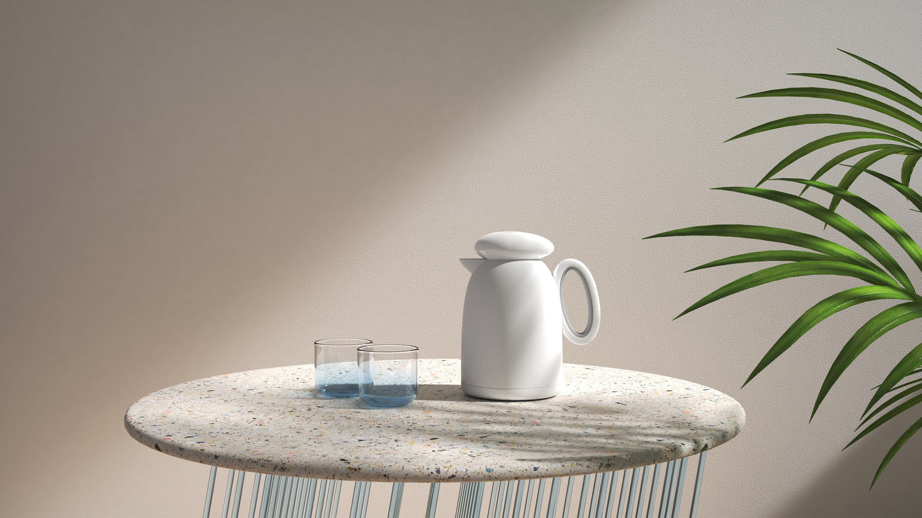 Cup and pot design，Thermal insulation kettle，Kettle design，original，