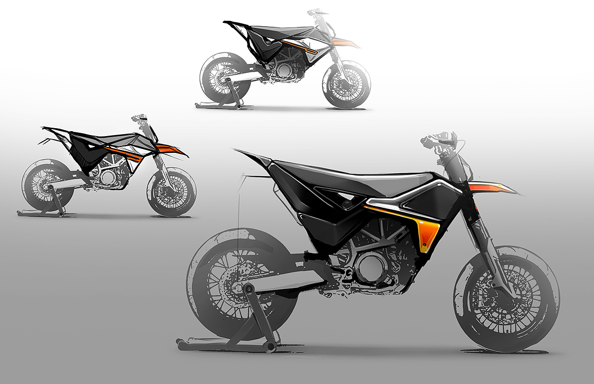 sketch，motorcycle，industrial design，vehicle，