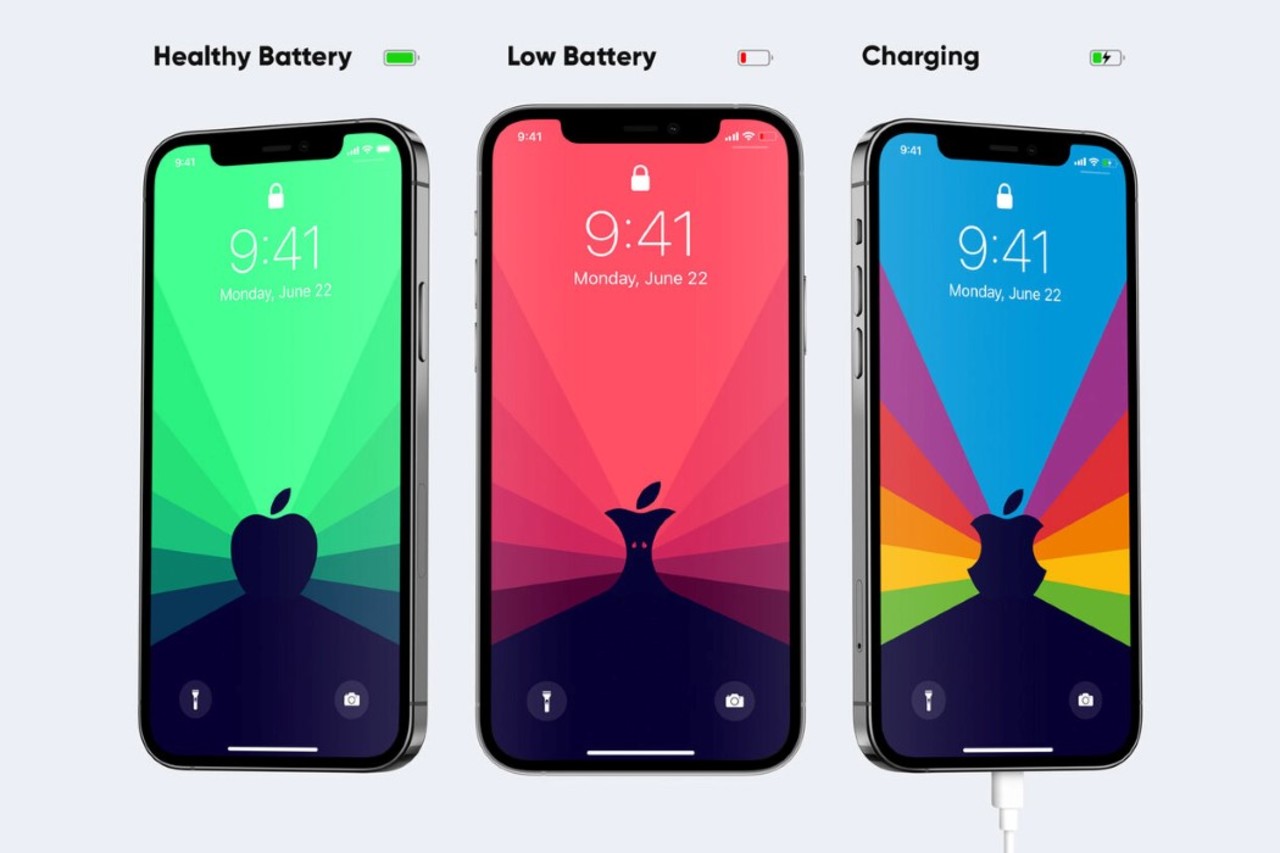 这些iphone壁纸会自动更改以反映您手机的电量 普象网