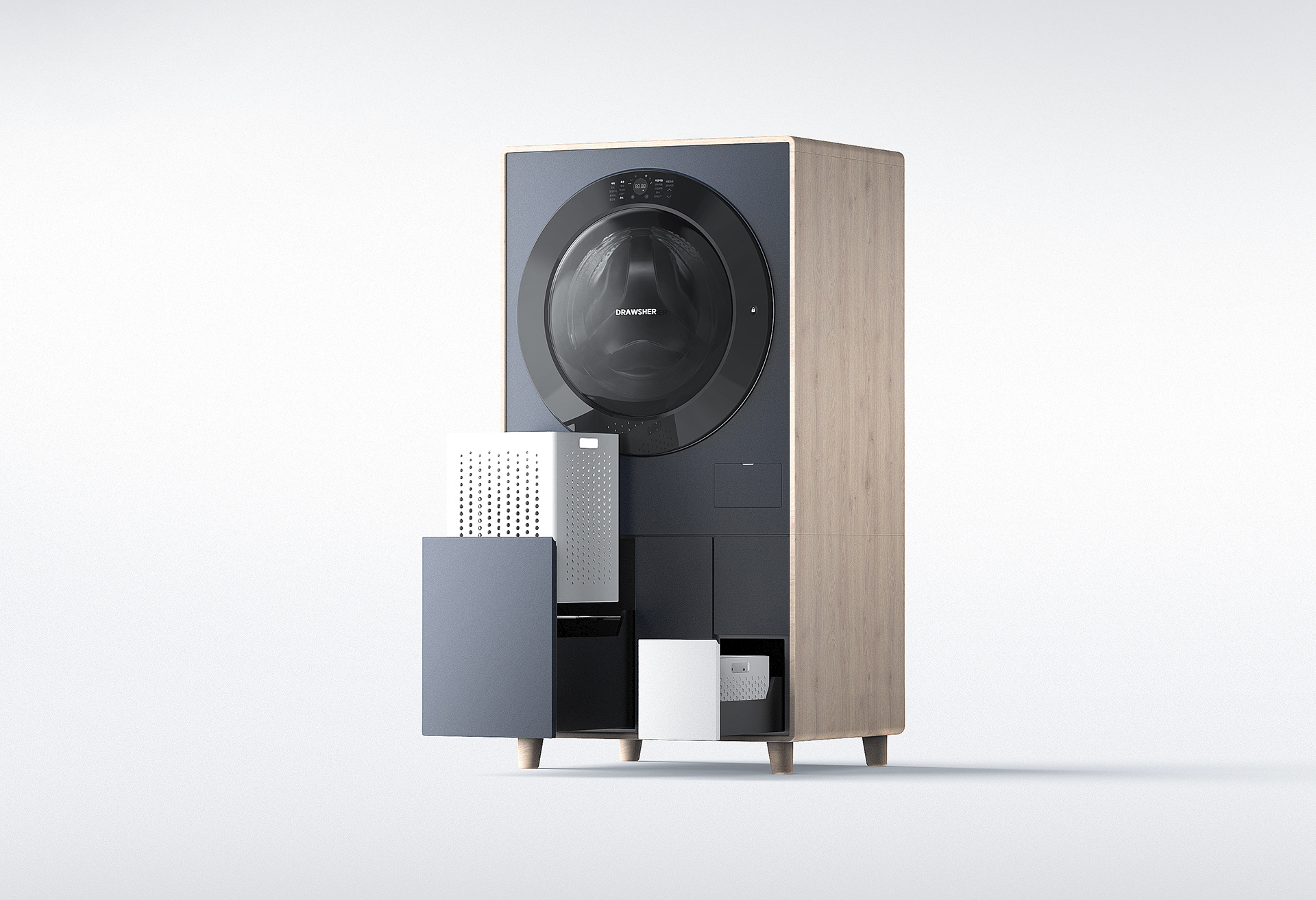 Washing machine，blue，DRAWSHER，kikang kim，