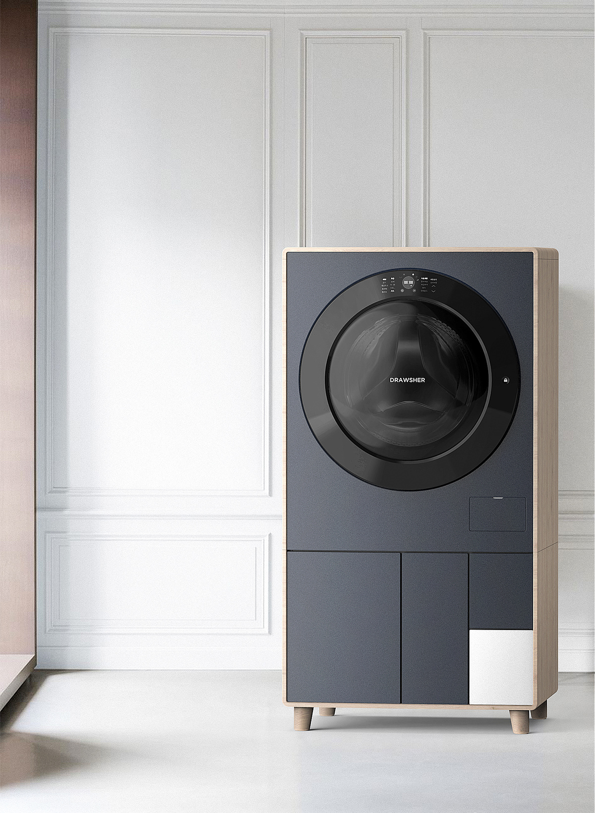 Washing machine，blue，DRAWSHER，kikang kim，