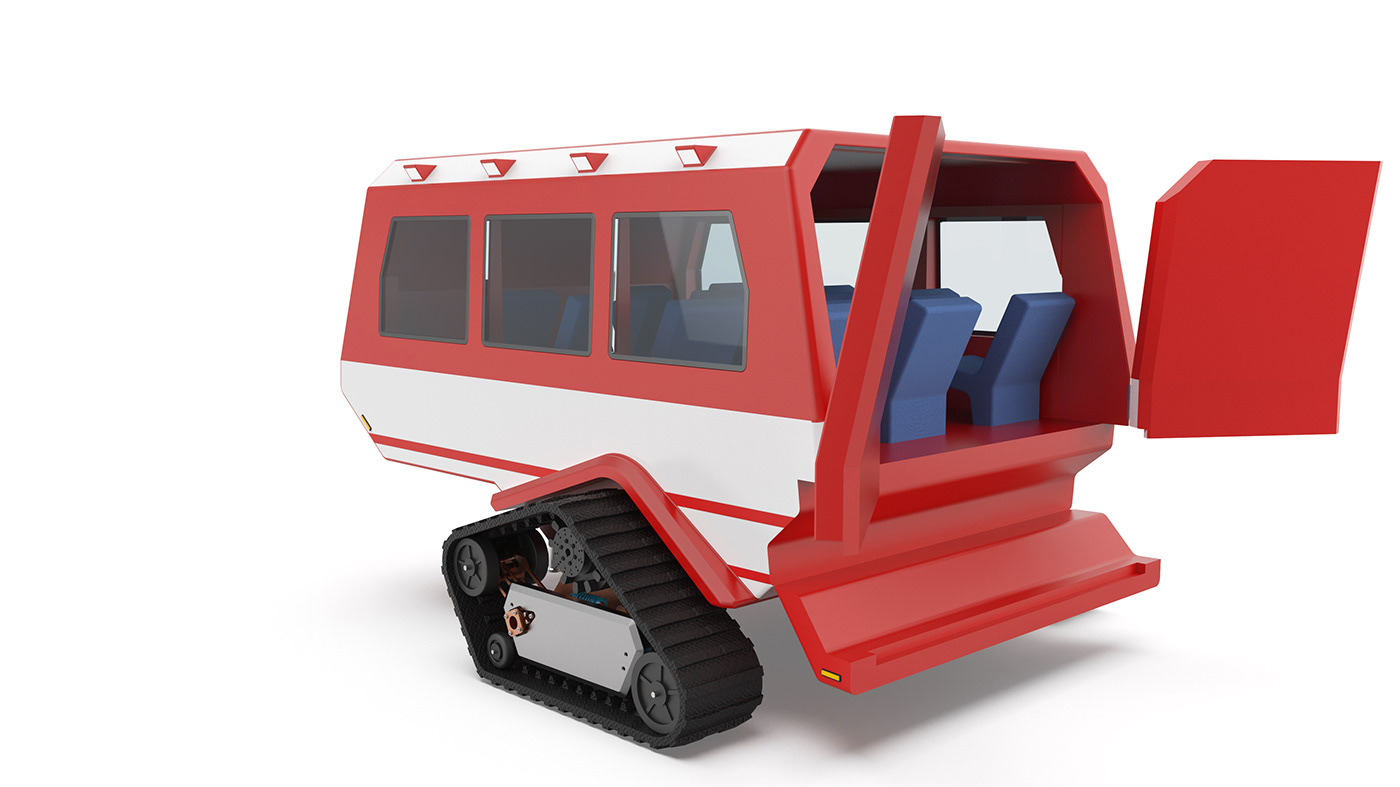 fire engine，industrial design，Large equipment，forest，Modular design，