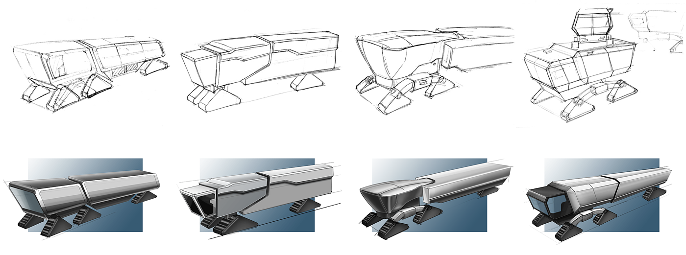 fire engine，industrial design，Large equipment，forest，Modular design，