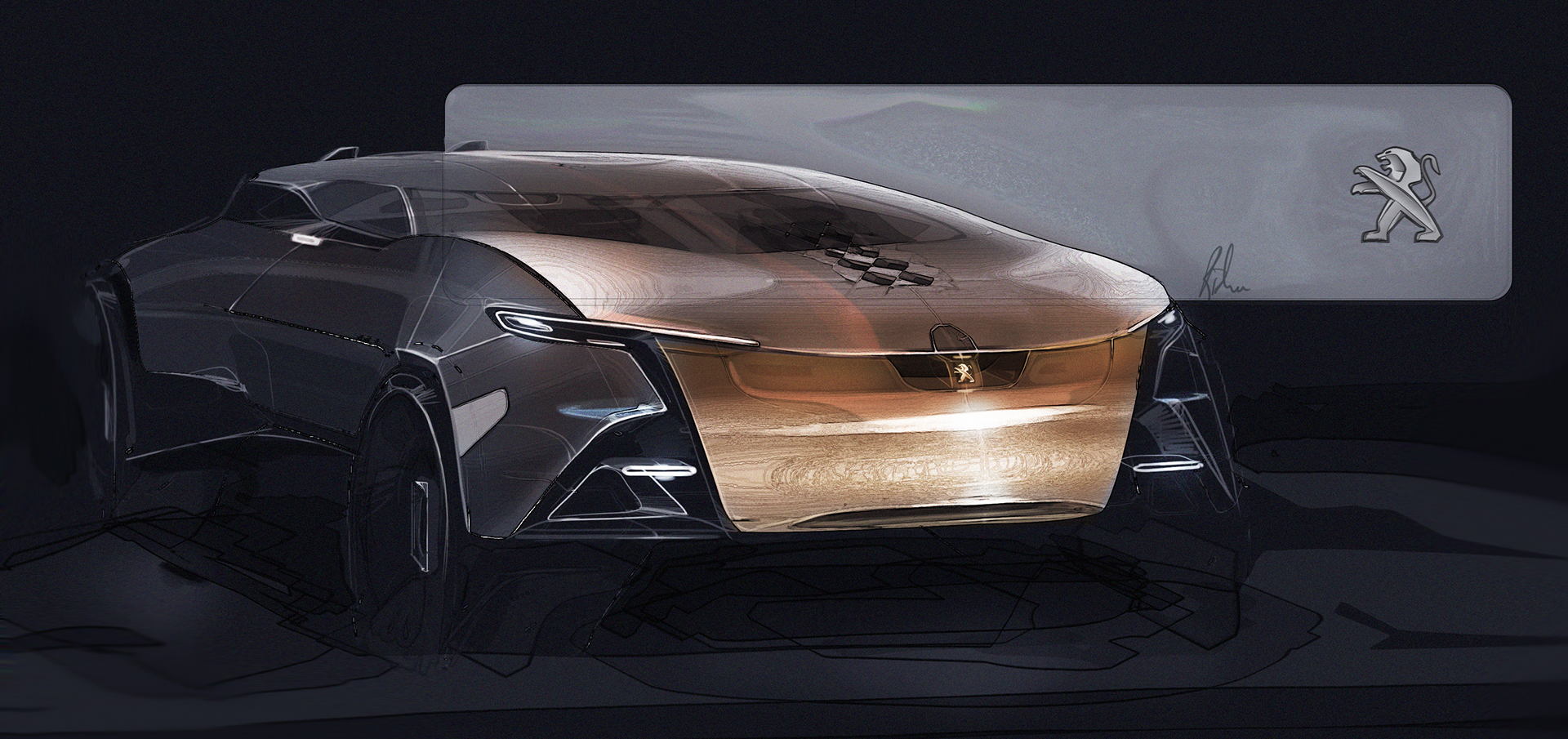 Rolls-Royce，Dongfeng Peugeot，automobile，draft，Render，