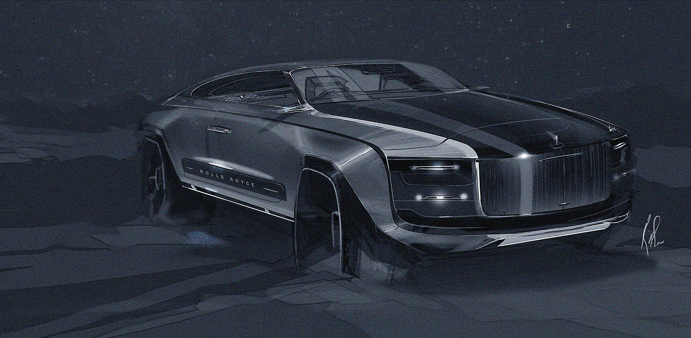 Rolls-Royce，Dongfeng Peugeot，automobile，draft，Render，