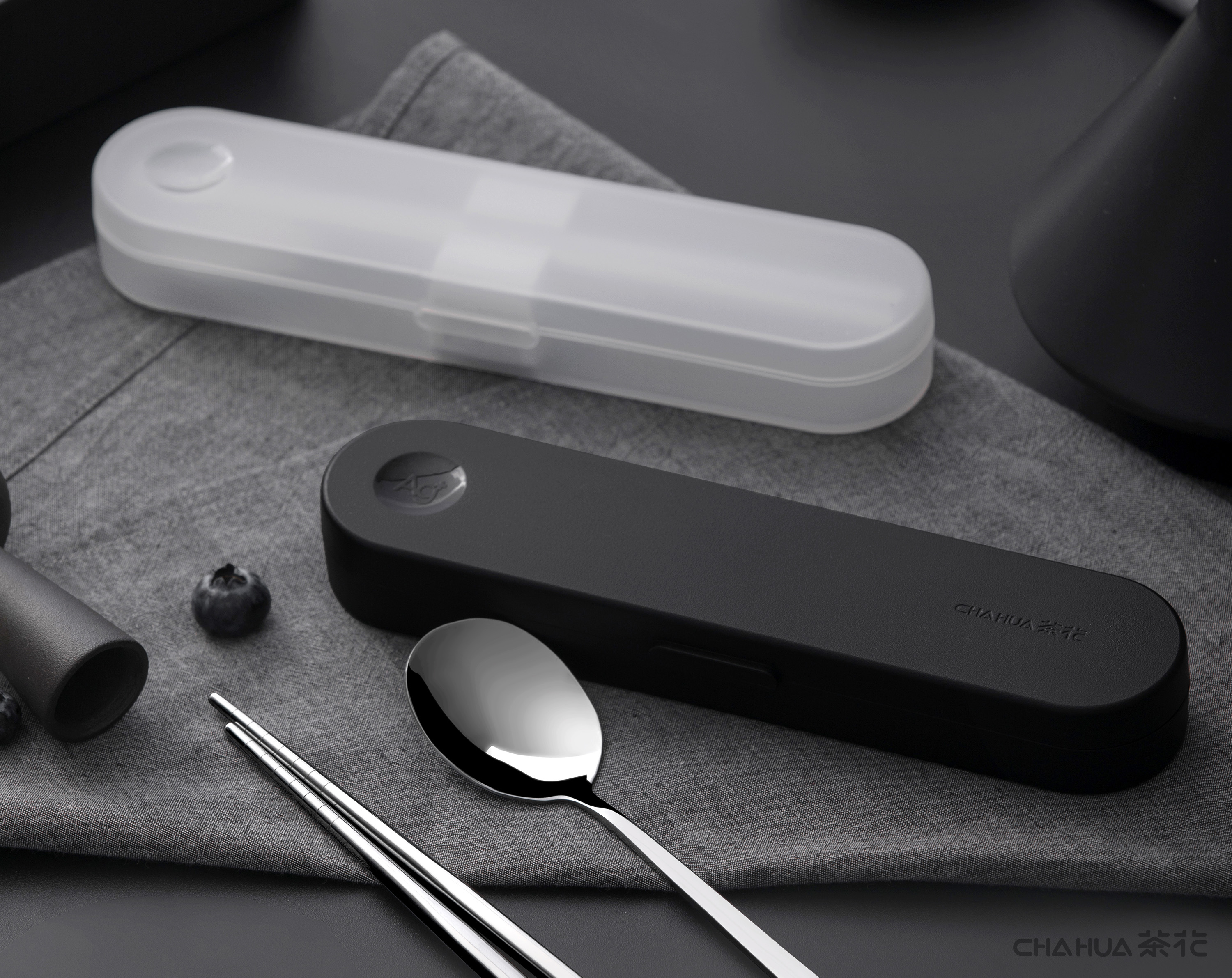 Camellia，Home Furnishing，Tableware box，Portable，Spoon，chopsticks，Antibacterial，Silver ion，