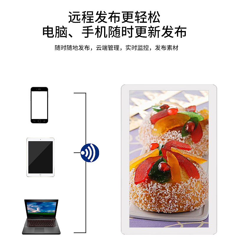 Double sided screen advertising machine is also called double-sided screen digital label，