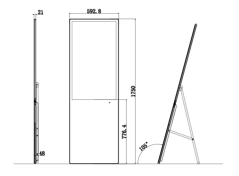Changhong Electronic water brand advertising machine，