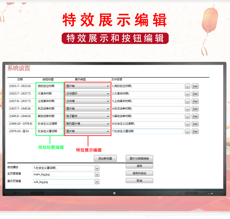 Party history inquiry machine，