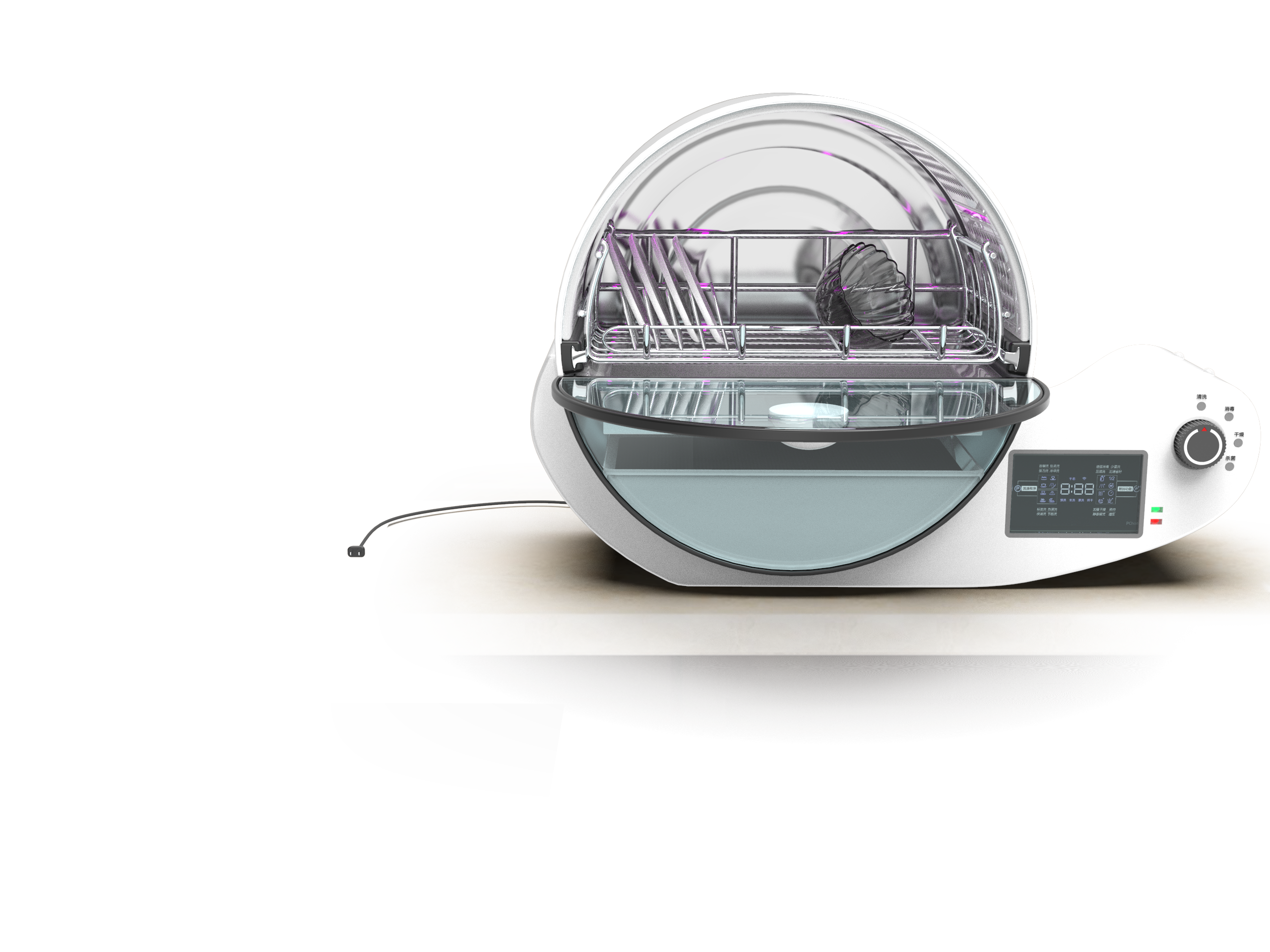 Dishwasher, modeling and rendering，