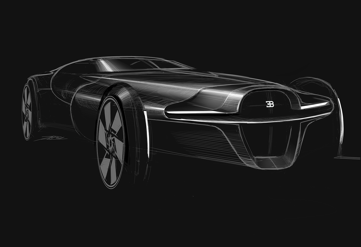 Sketch，draft，random，automobile，