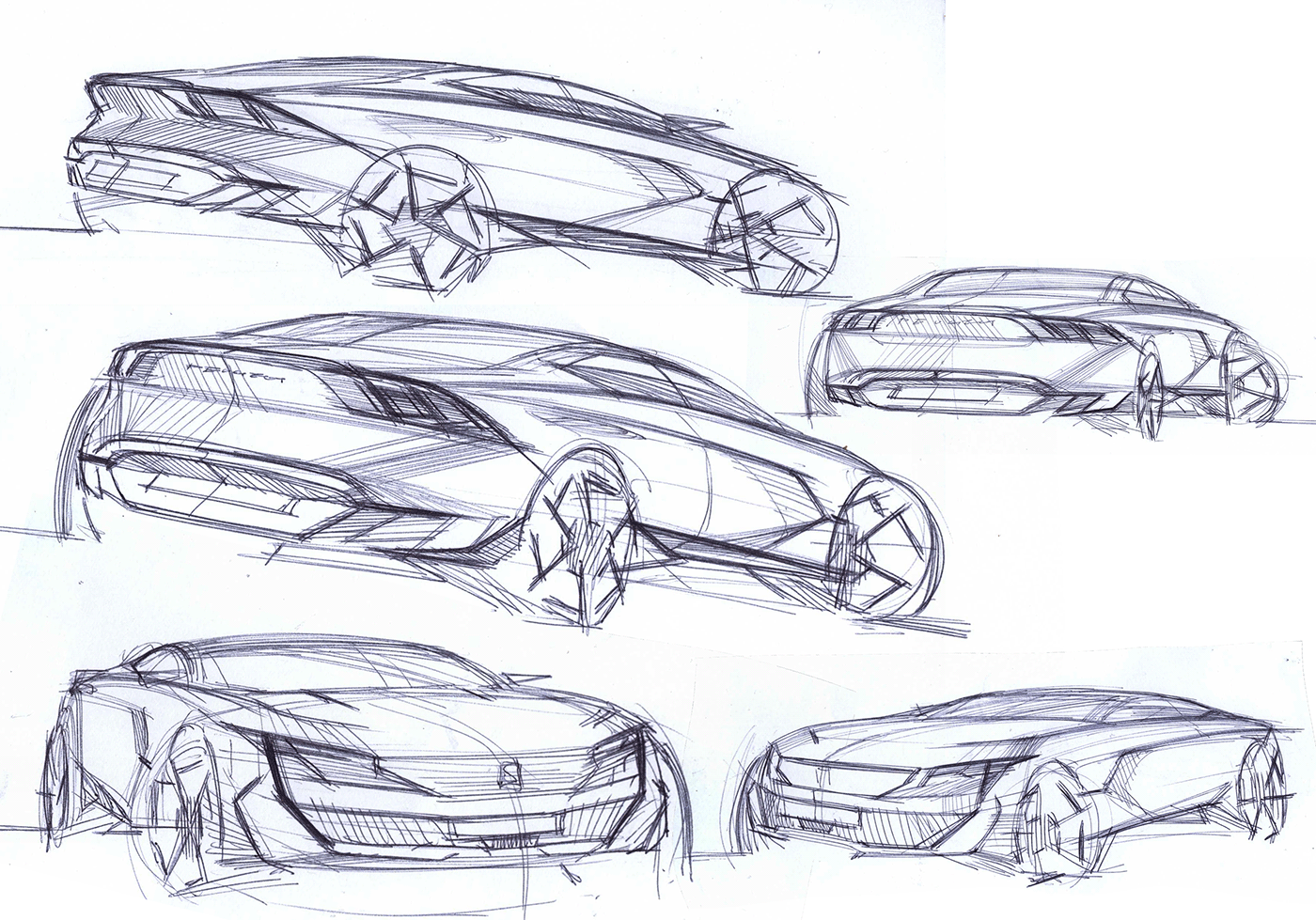 Sketch，draft，random，automobile，