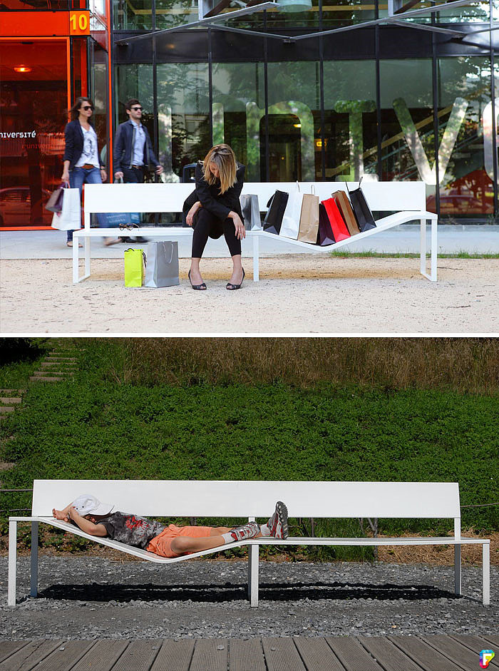 originality，bench，Human body curve，street，