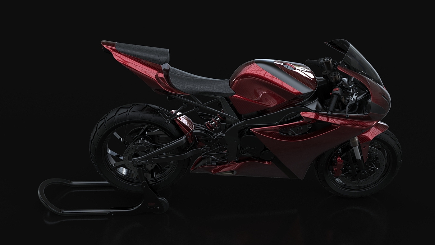 Daytona，motorcycle，Concept map，gules，