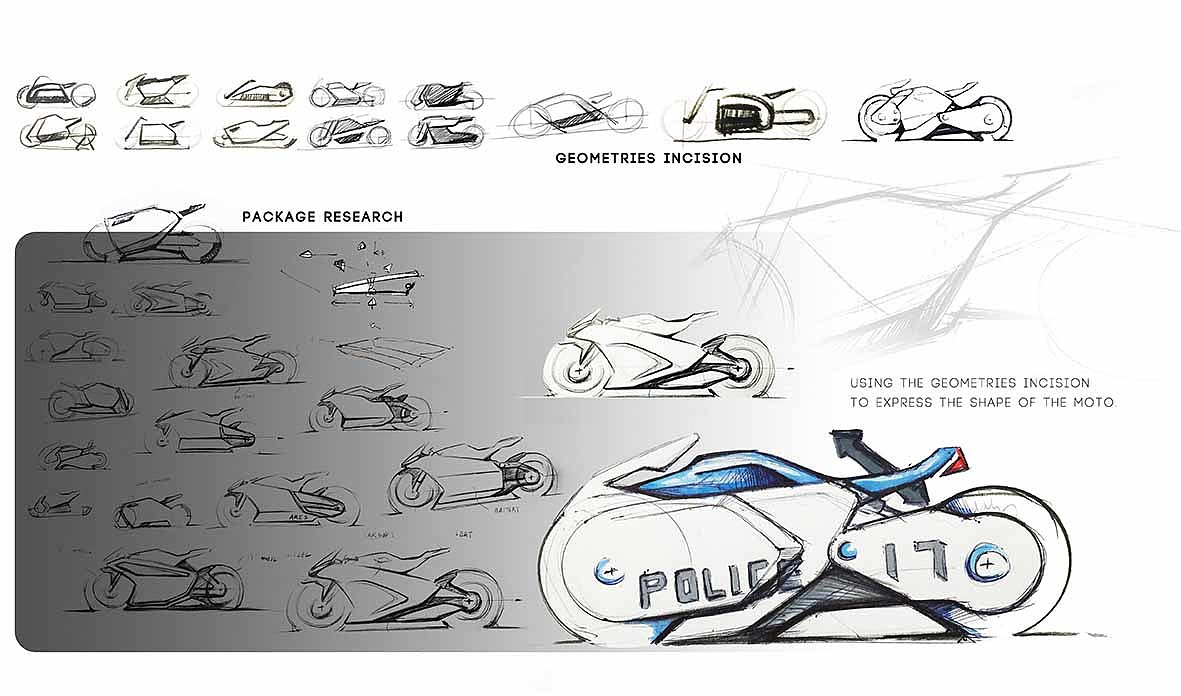 Central Academy of Fine Arts，Graduation project，Chen Sheng，Bruce Chen，Electric vehicle，motorcycle，Concept locomotive，