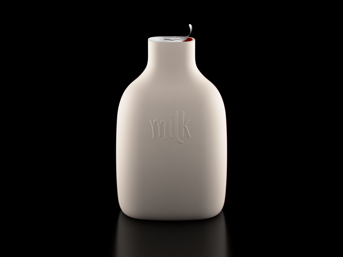 packing，Milk bottle design，illustration，Art design，