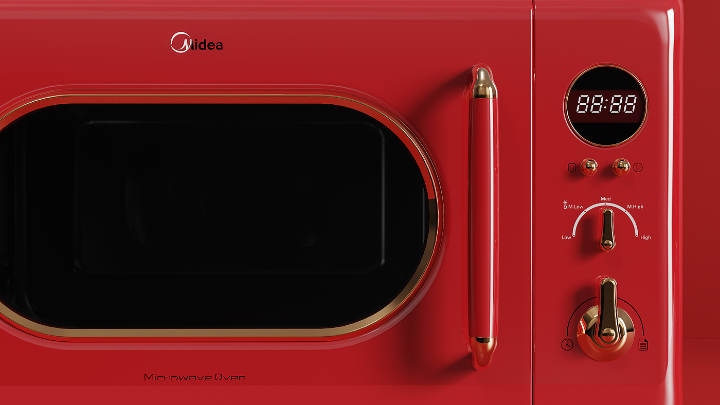 product design，industrial design，Kitchen appliances，Visual rendering，oven，Beautiful，cmf，