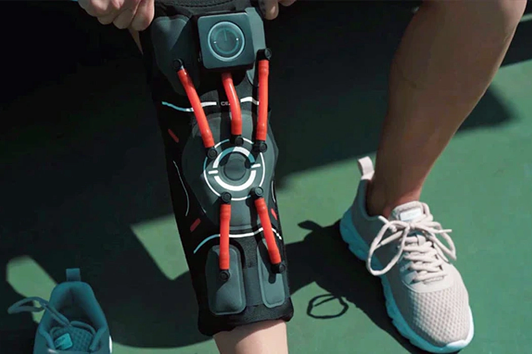 C-Exoskeleton，E-Knee，kneepad，Intelligent knee pad，black，