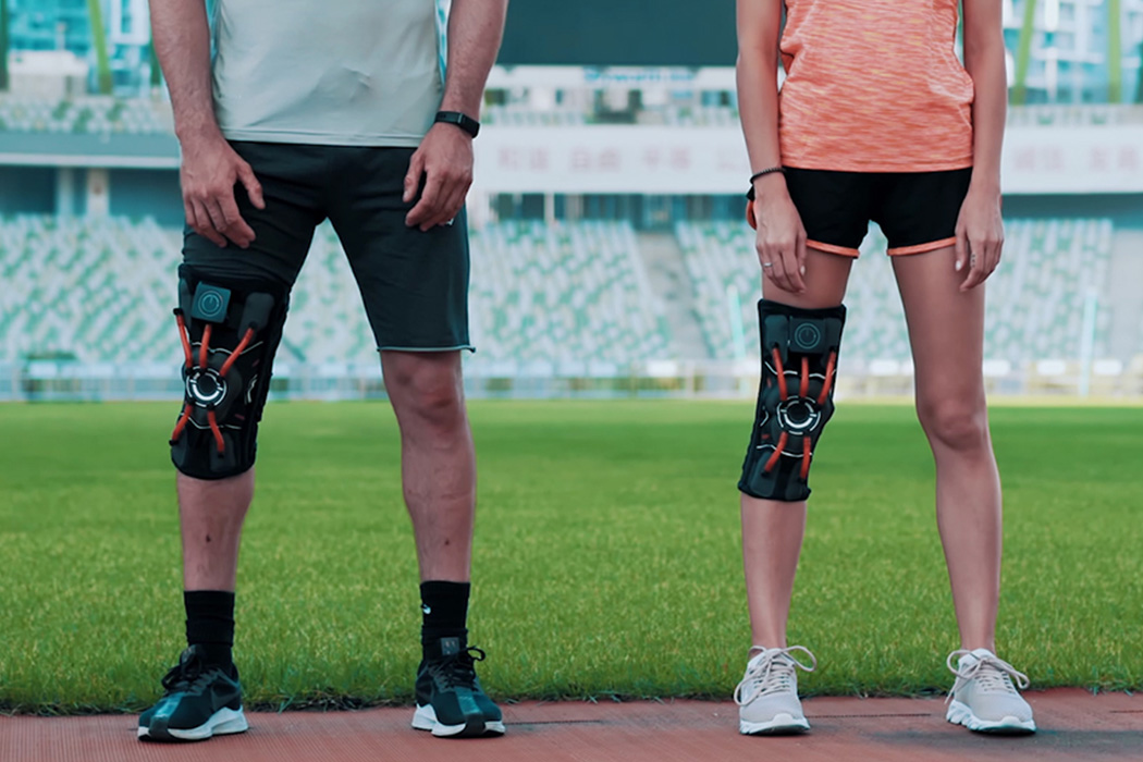 C-Exoskeleton，E-Knee，kneepad，Intelligent knee pad，black，