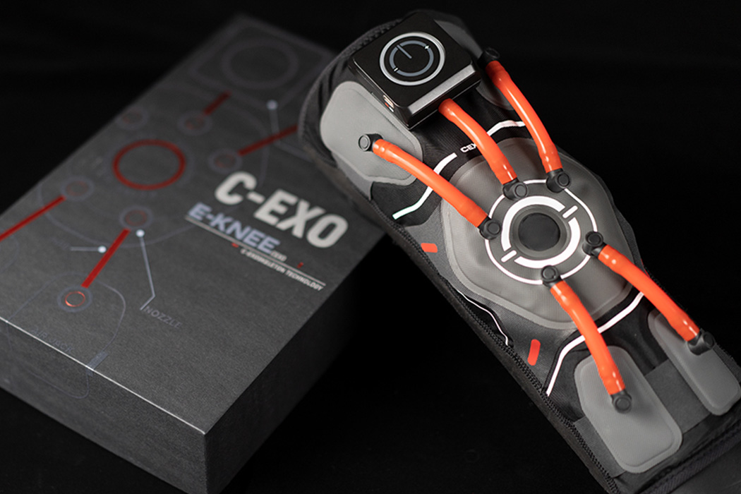 C-Exoskeleton，E-Knee，kneepad，Intelligent knee pad，black，