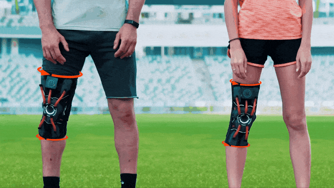 C-Exoskeleton，E-Knee，护膝，智能护膝，黑色，