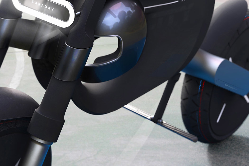Electric motorcycle，City E-Bike，black，Vojta Výrobal，