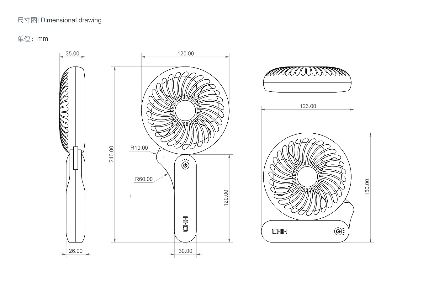 Small fan，hold，Portable，