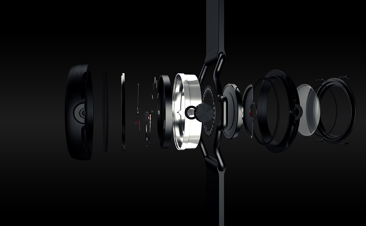 Dire N45，Dark style，automatic，Watch design，