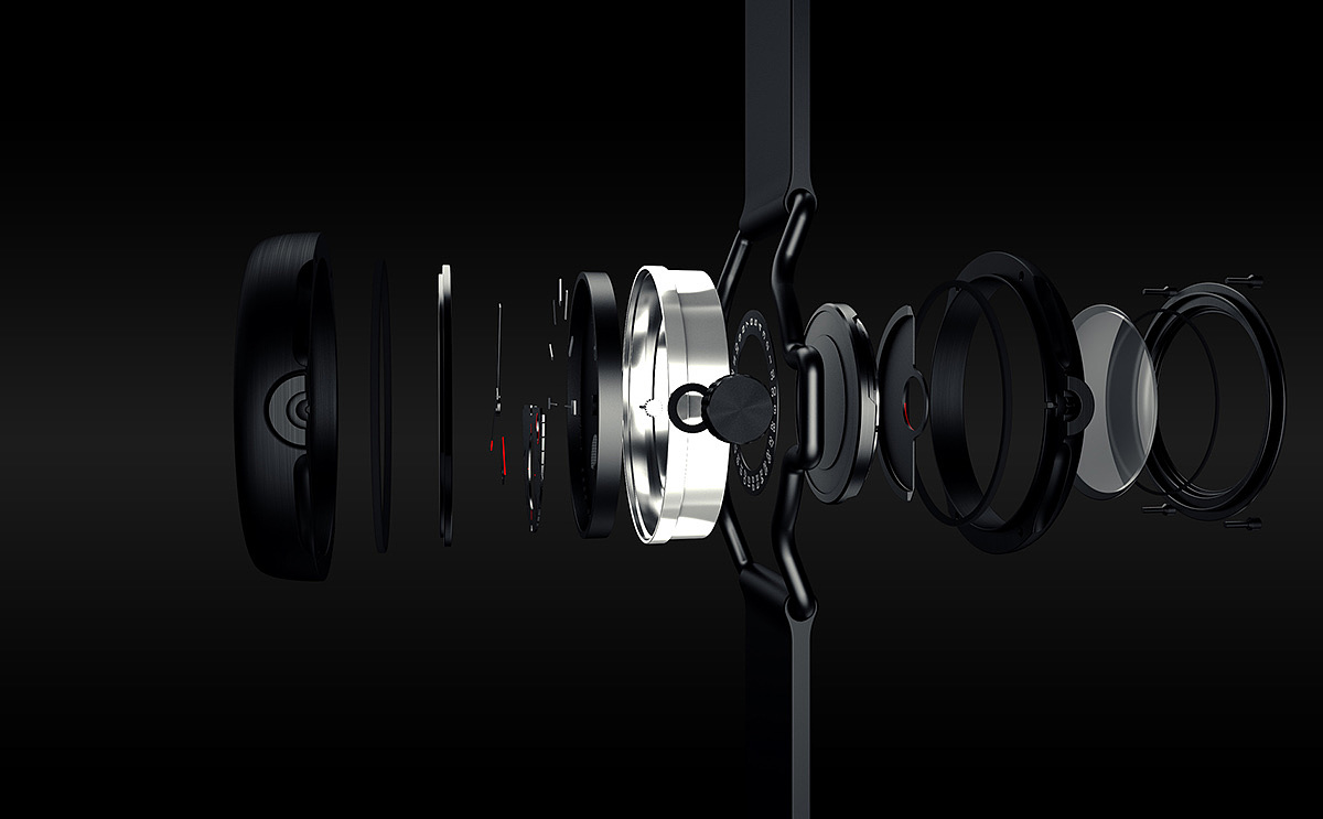 Dire N45，Dark style，automatic，Watch design，