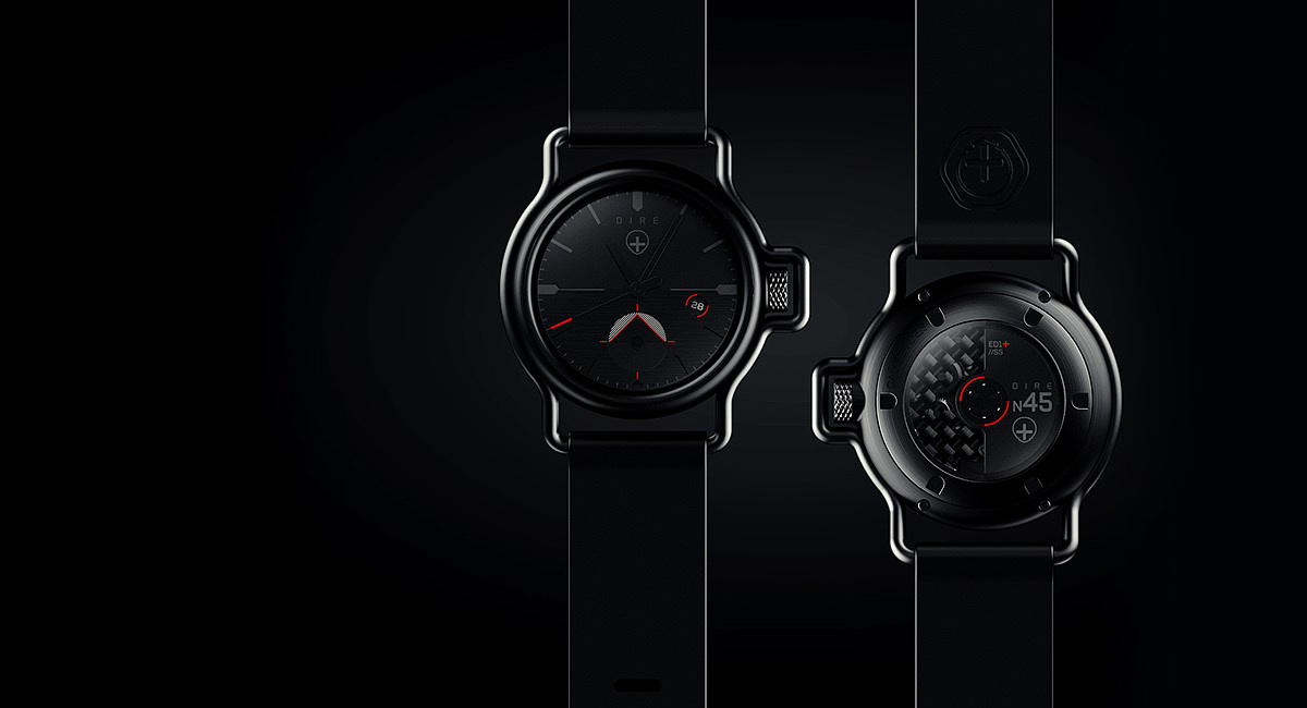 Dire N45，Dark style，automatic，Watch design，