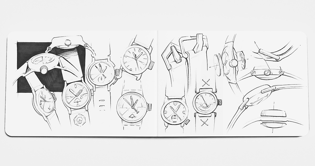 Dire N45，Dark style，automatic，Watch design，
