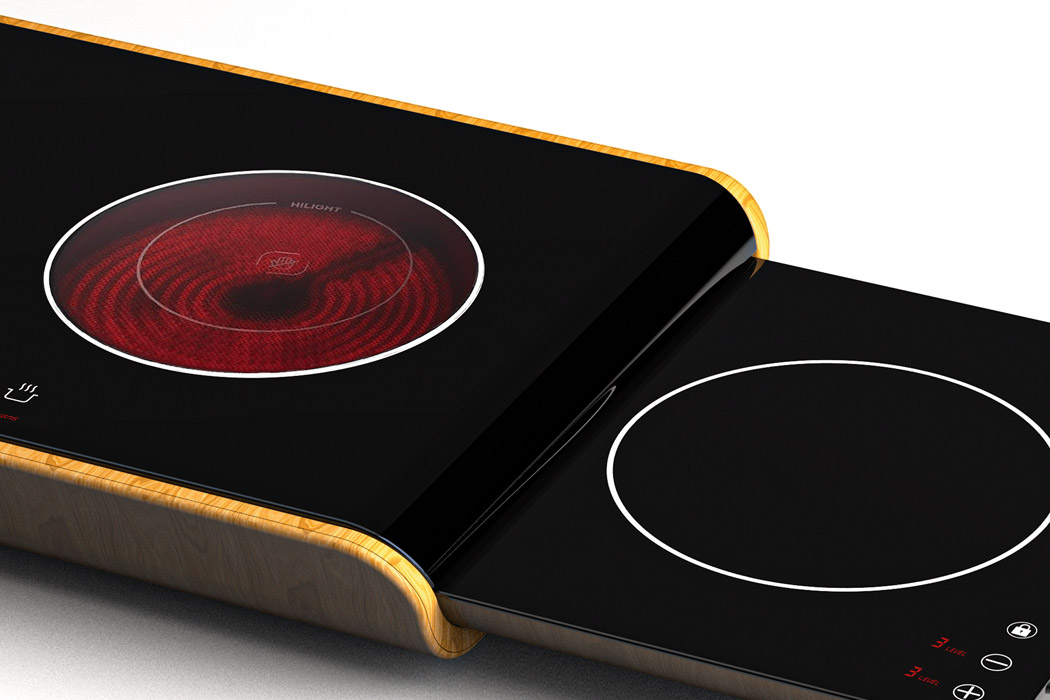 Stove table，convenient，black，Pull type，