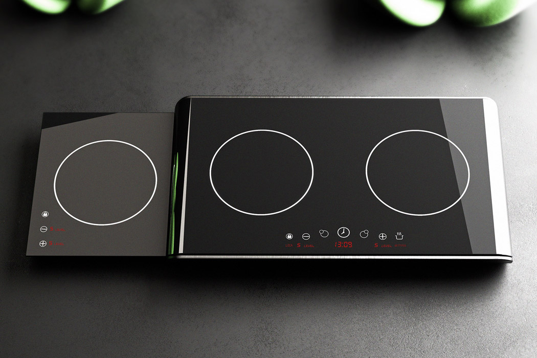 Stove table，convenient，black，Pull type，