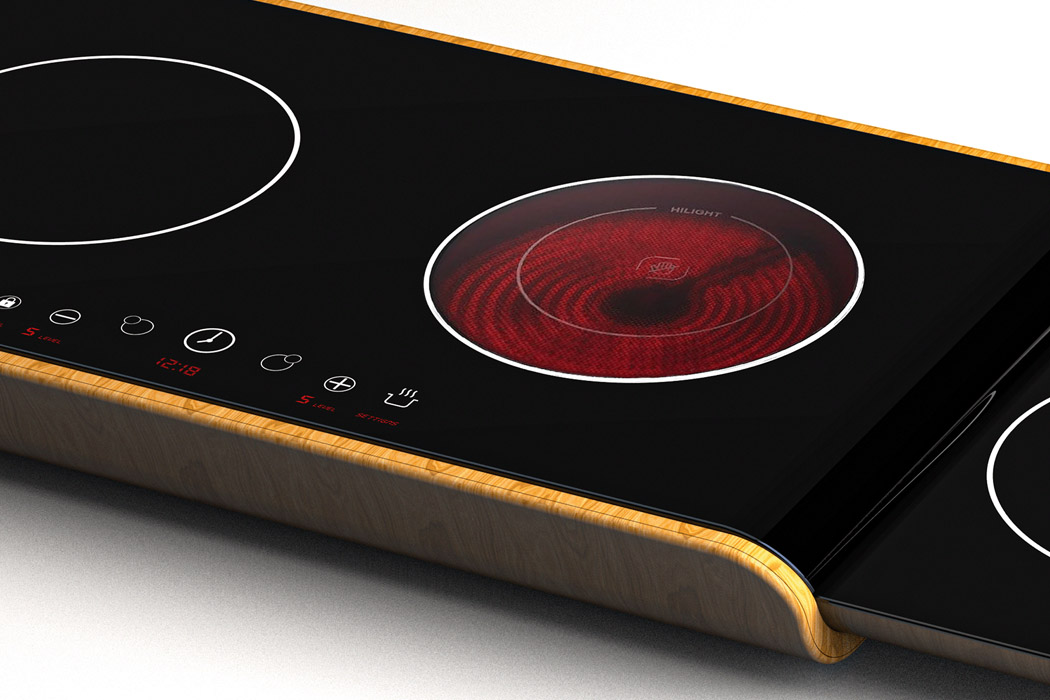 Stove table，convenient，black，Pull type，