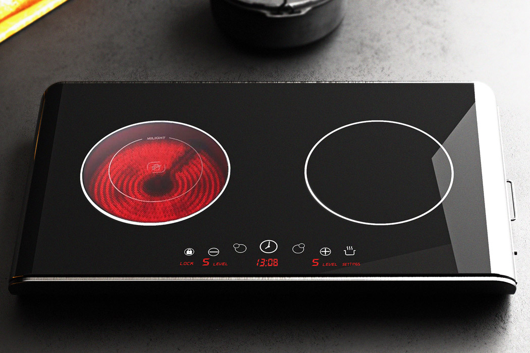 Stove table，convenient，black，Pull type，