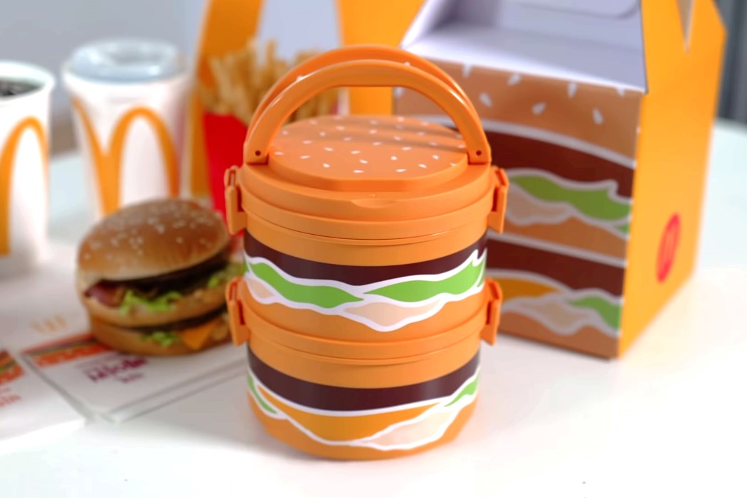 Lunch box，hamburger，stackable ，Interesting，
