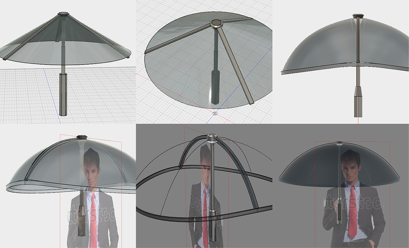 空气伞，雨伞，科技，产品设计，