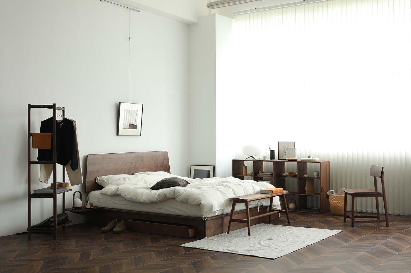 furniture，Bed，Solid wood furniture，bedroom，