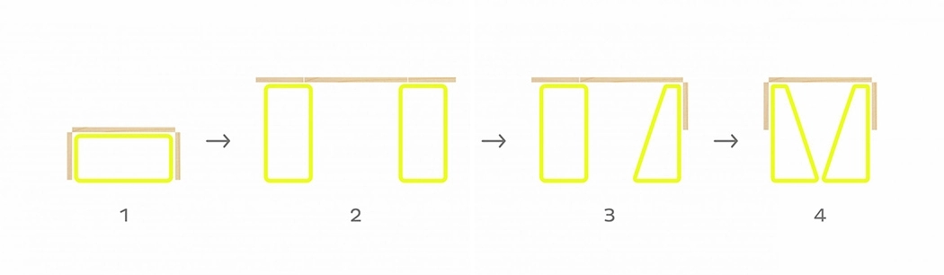 Coffee table，modularization，table，wooden ，