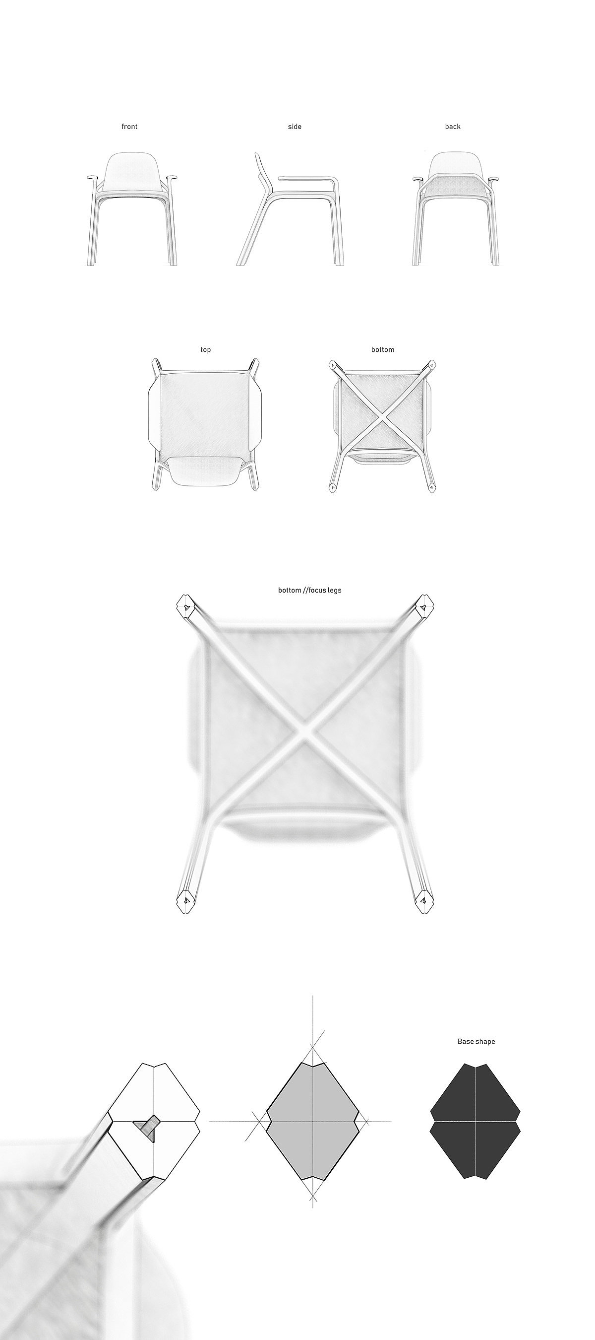 chair，wooden ，Scandinavian style，cgi，