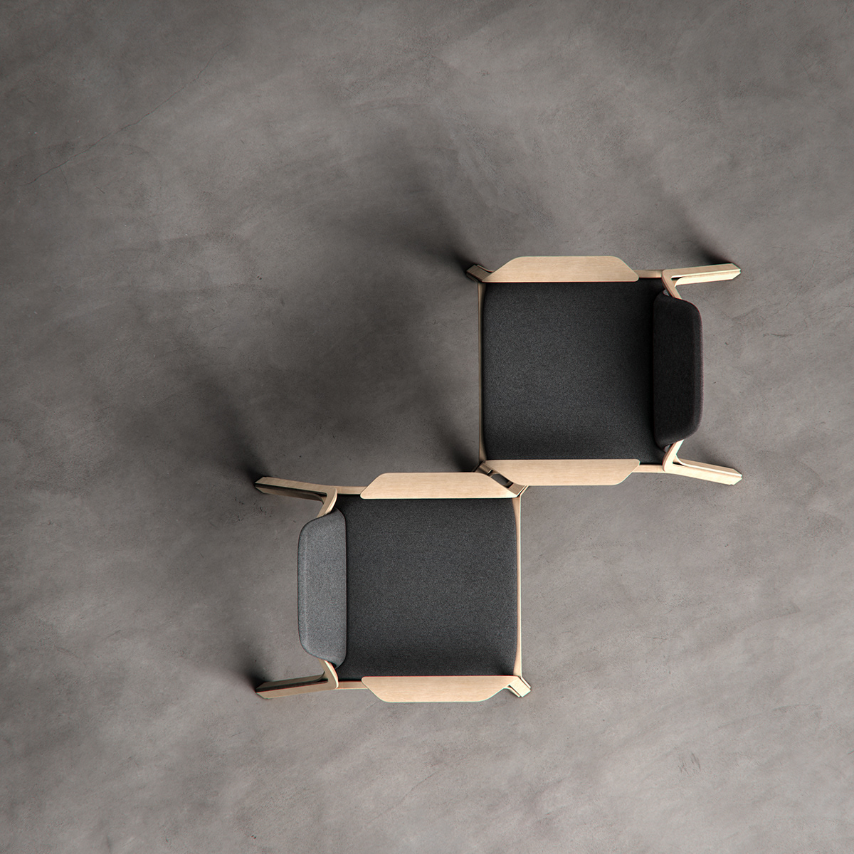 chair，wooden ，Scandinavian style，cgi，