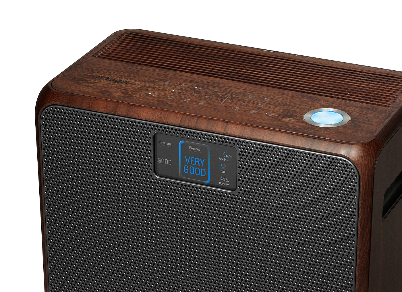 loudspeaker box，air cleaner，operation panel ，large area，woodiness，