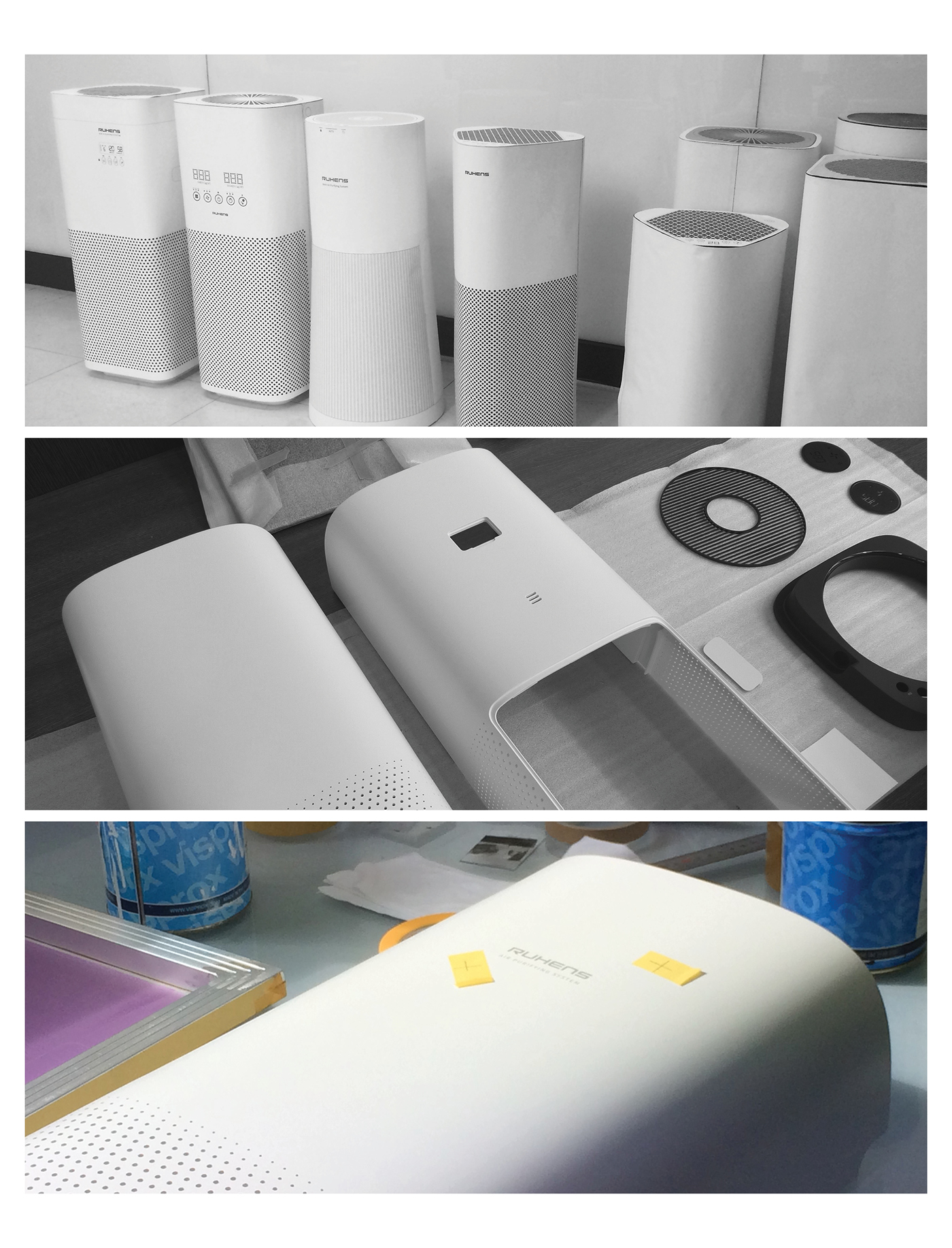 white，air cleaner，Smart home，