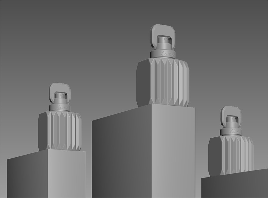 Cartier，Perfume，Render，cgi，