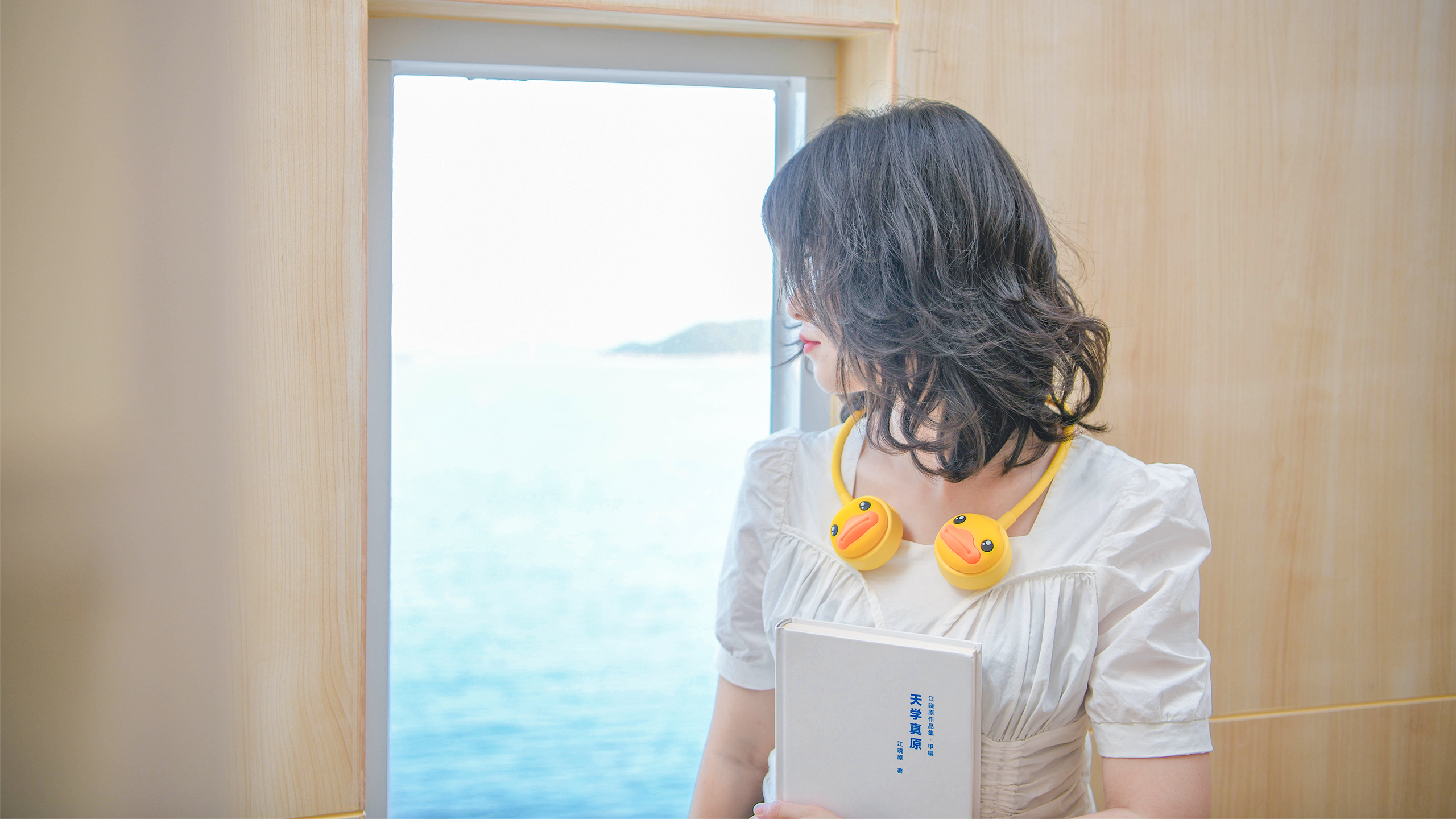 B.DUCK，Yellow duck，Portable，lovely，Fan，Tide play，