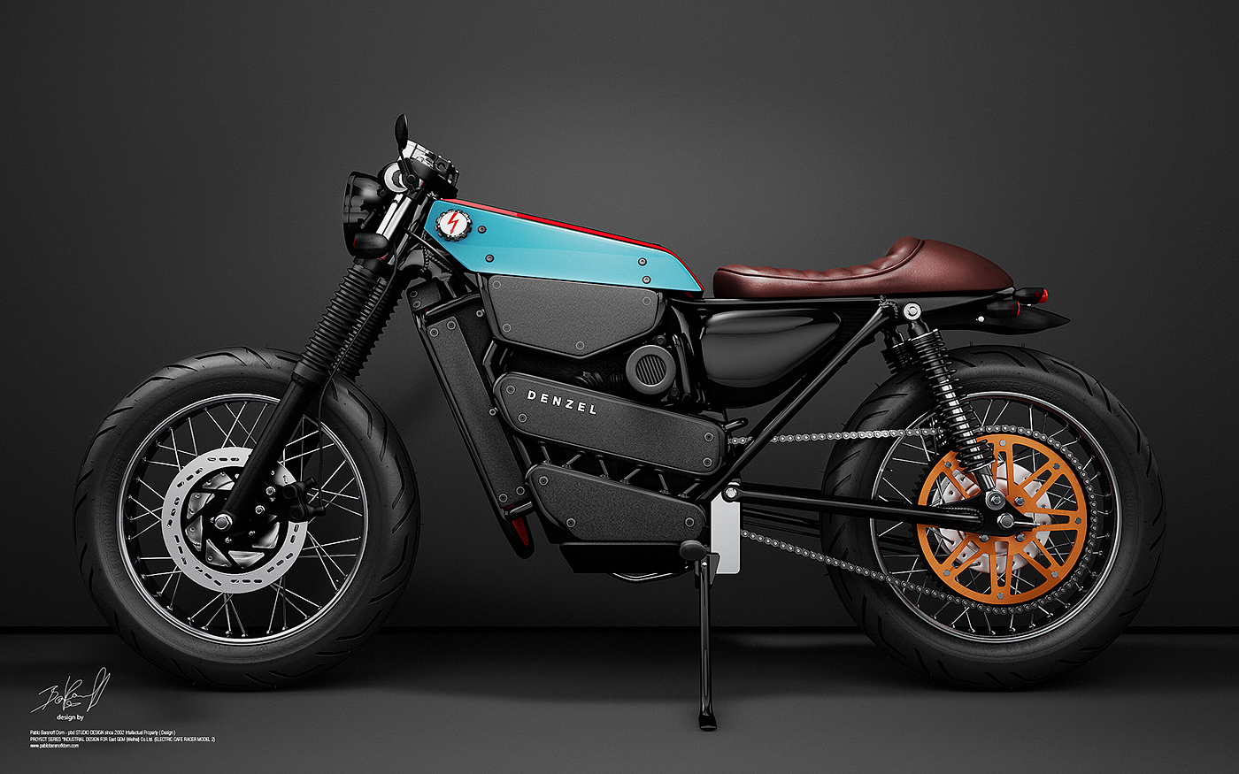 motorcycle，Render，Electric，