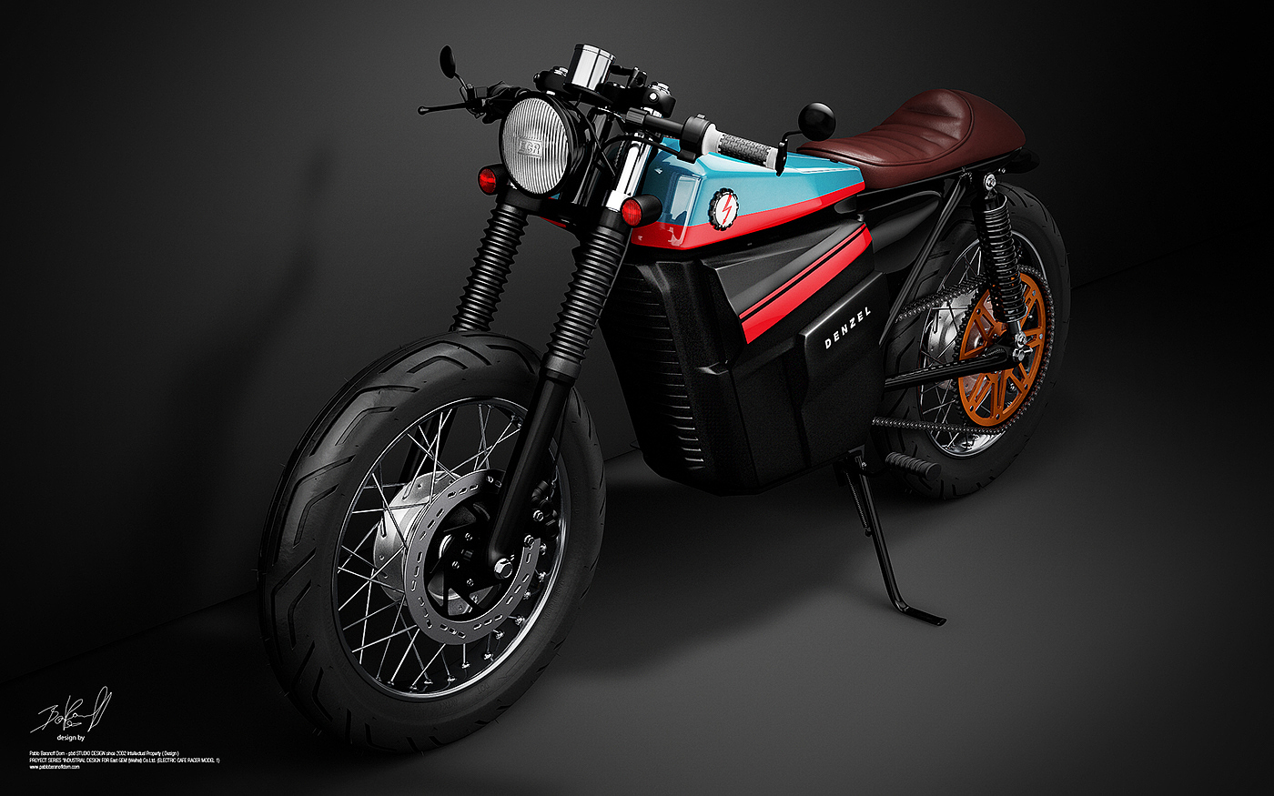 motorcycle，Render，Electric，