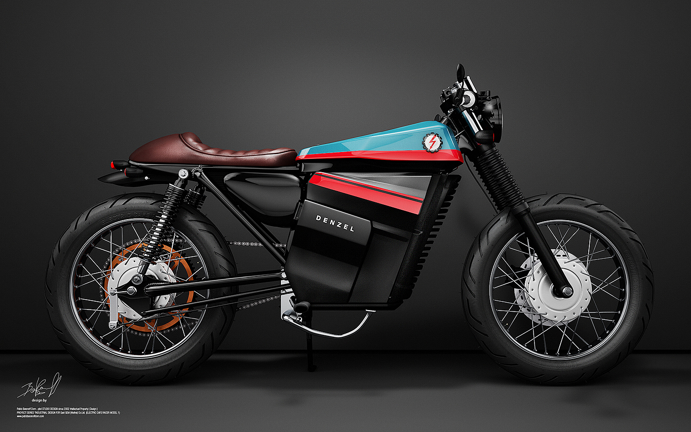 motorcycle，Render，Electric，