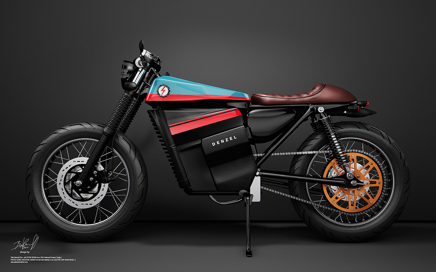 motorcycle，Render，Electric，